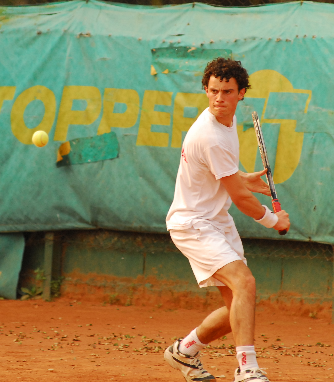 Playing tenis circa 2005. Photo by Chango
